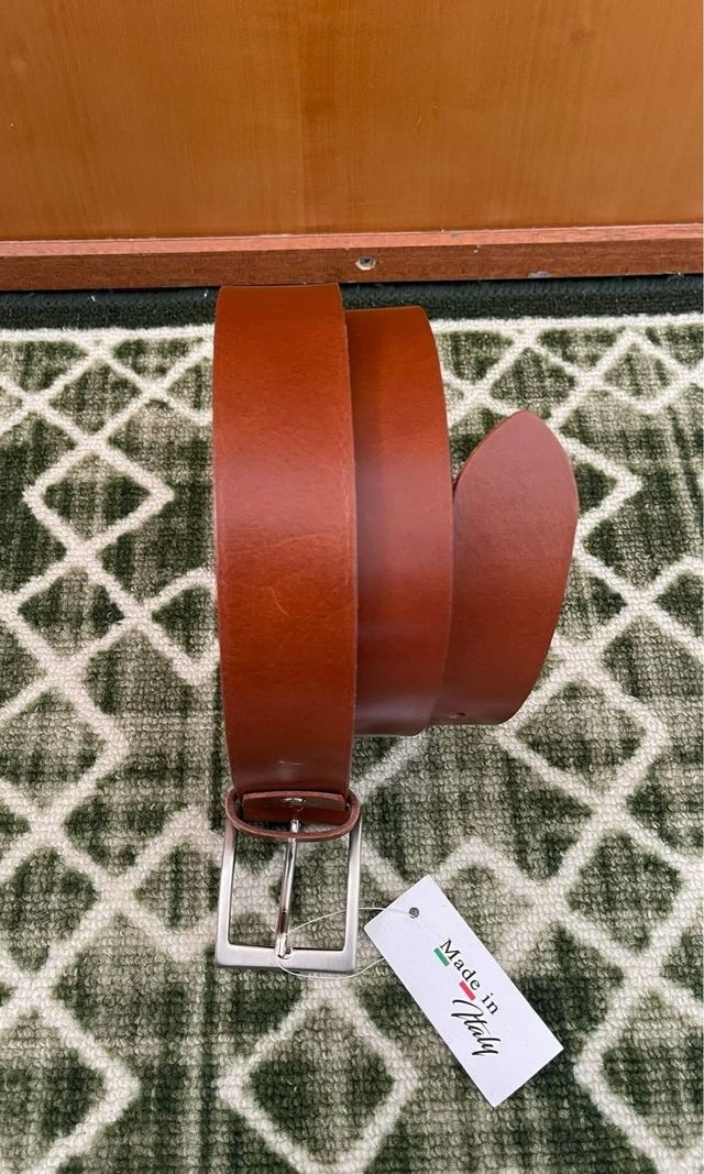 Cintura in vera pelle 110 cm