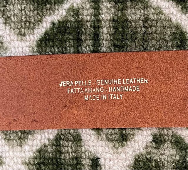 Cintura in vera pelle 110 cm