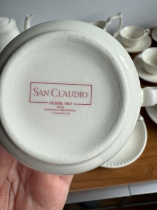 Juego de café San Claudio porcelana