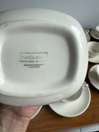 Juego de café San Claudio porcelana