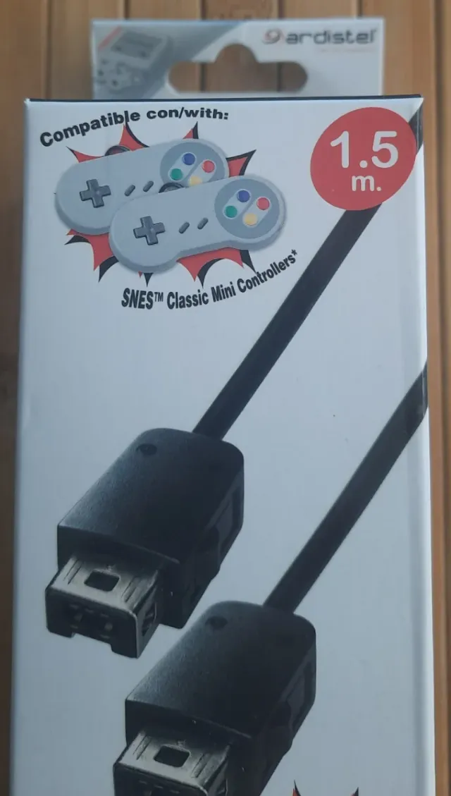 Cables Extensión SNES Classic Mini 1.5m (2uds)