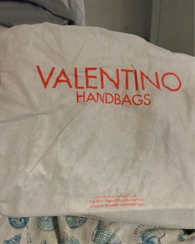 Borsa Valentino Grigia Coccodrillo