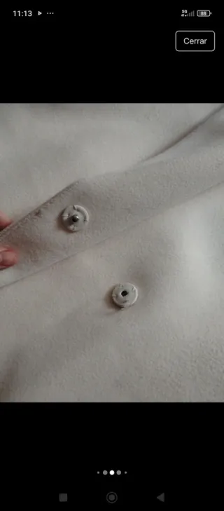 Abrigo oversize blanco roto