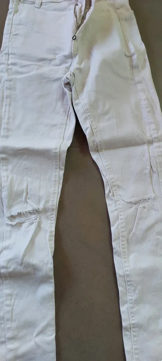 Pantalón vaquero blanco