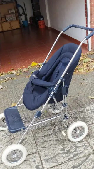 Silla de paseo bebé azul