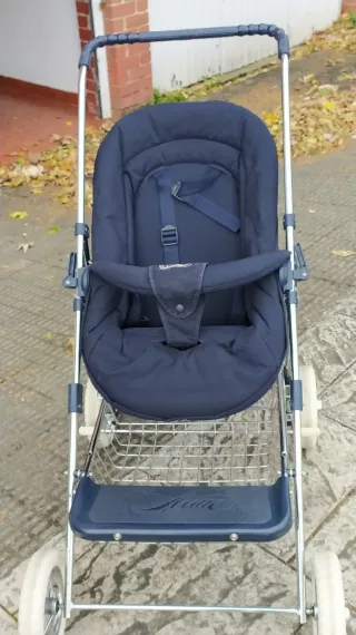 Silla de paseo bebé azul