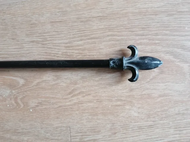 Barra Cortina Extensible Negra Metal