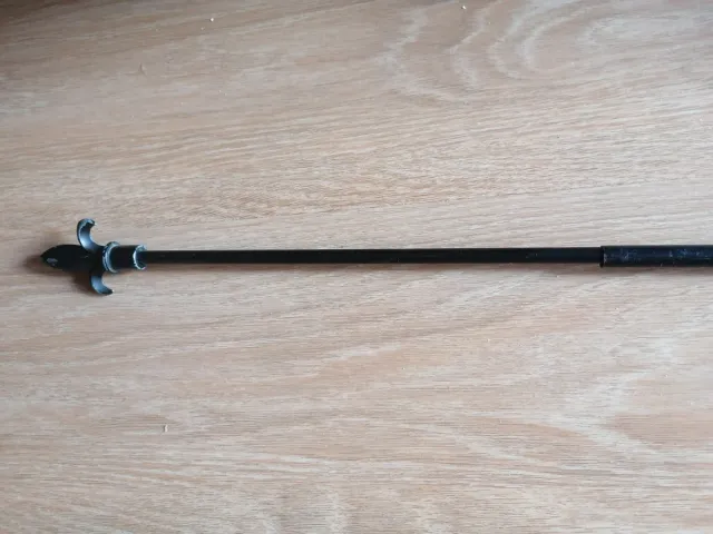 Barra Cortina Extensible Negra Metal