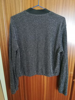 Chaqueta bomber brillante