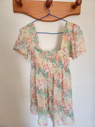 Blusa floral multicolor