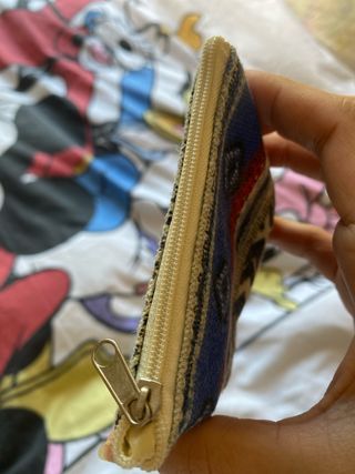 Monedero étnico con cremallera