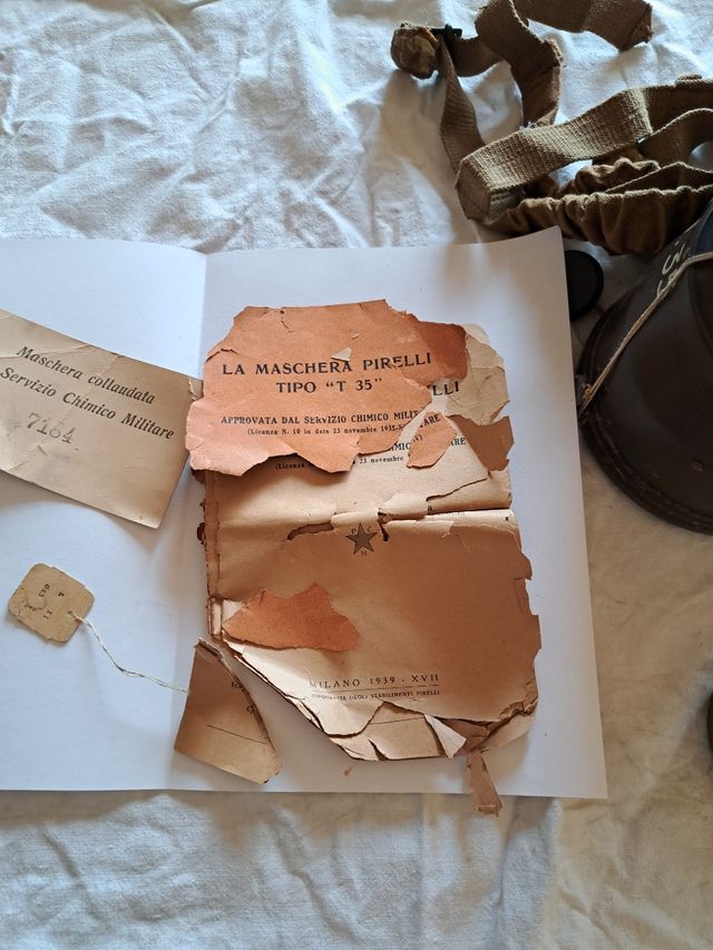 Maschera militare Pirelli T.35