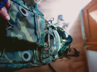 Mochila militar camuflaje verde