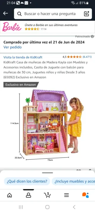 Casa delle bambole KidKraft con accessori