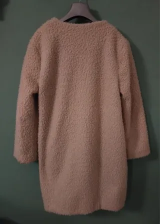 Cappotto Teddy Bear Beige Mango Tg M