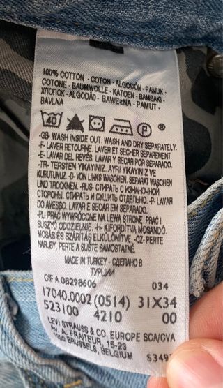 Vaqueros Levi's Engineered Twisted Icon Talla 31