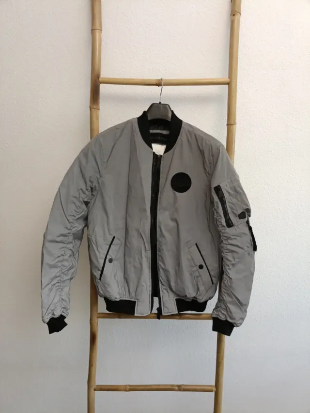 Chaqueta Bomber Gris