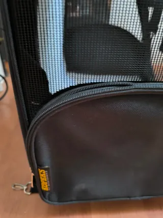 Transportín Perro Carro y Mochila Negro t. Peq-med