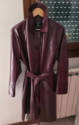 Trench DRÔLE DE COPINE Bordeaux/Burgundi M/L