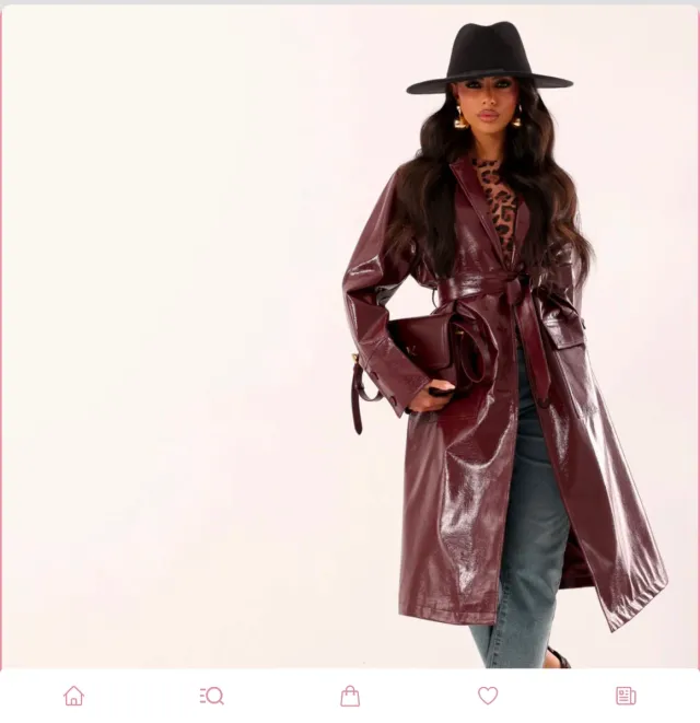 Trench DRÔLE DE COPINE Bordeaux/Burgundi M/L