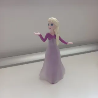 Bambola Elsa Frozen in plastica Kinder regina nevi