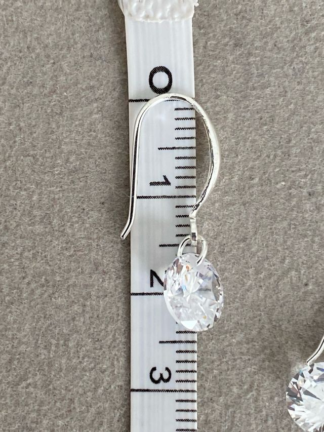 Pendientes de plata con circonita