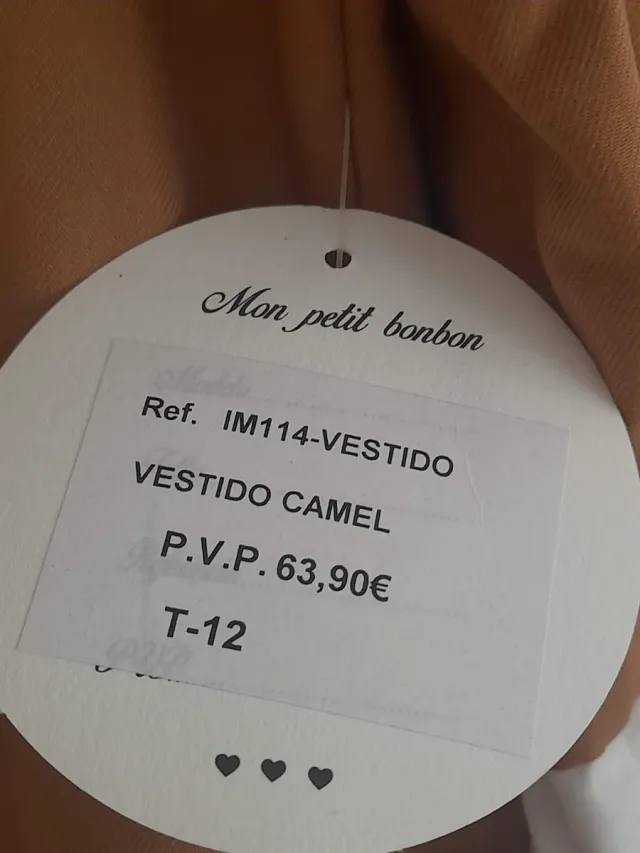 Vestido Mon Petit Caramelo Cuello Bebé