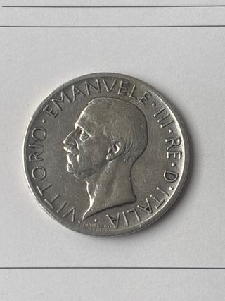 Moneta in argento Vittorio Emanuele III