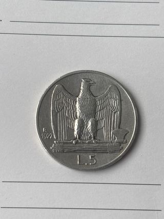 Moneta in argento Vittorio Emanuele III