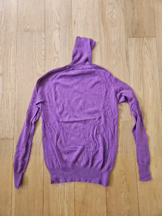 Jersey cuello alto Zara Talla L Morado