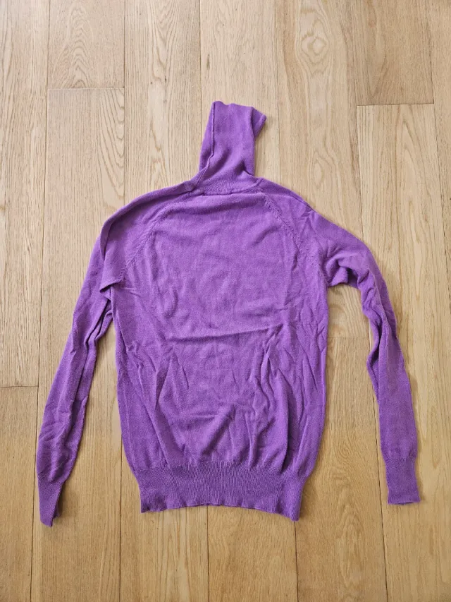 Jersey cuello alto Zara Talla L Morado