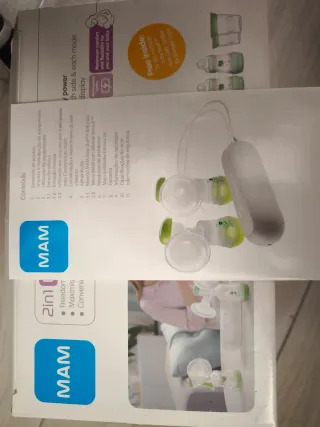 Sacaleches Doble Eléctrico MAM 2en1