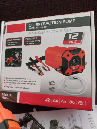 Bomba Extracción Aceite 12V Coche