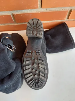 Botas de ante negras mujer