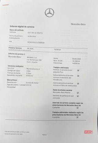 MERCEDES-BENZ Coupé GLC 300 de 4MATIC