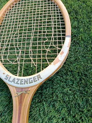 Raqueta Tenis Madera Slazenger