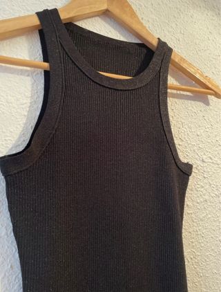 Vestido negro ajustado talla única