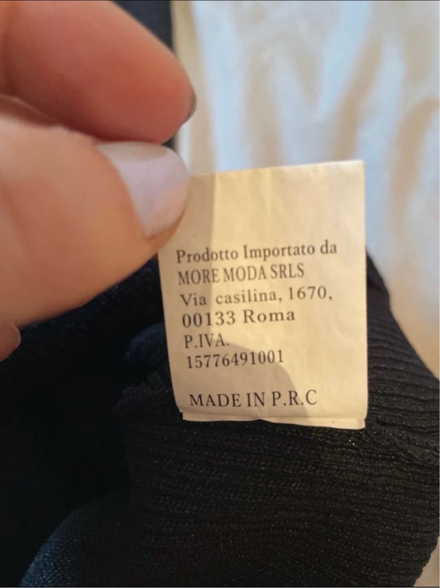 Vestido negro ajustado talla única