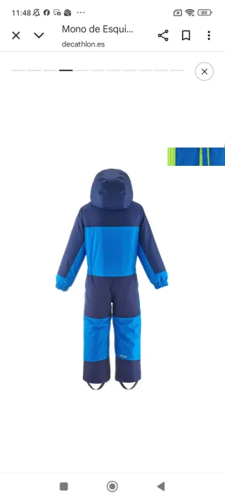 Mono de esquí y nieve Wedze Niños talla 5 / 6 años