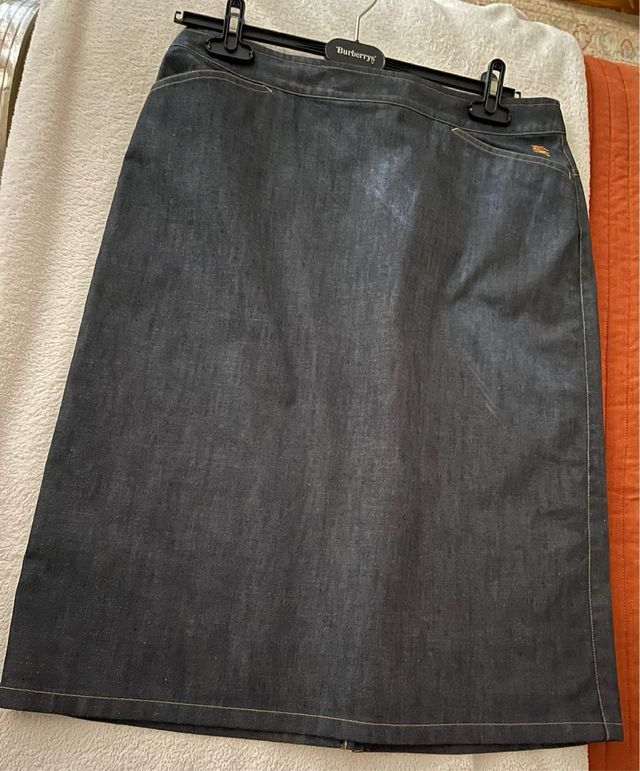 Falda vaquera Burberry azul