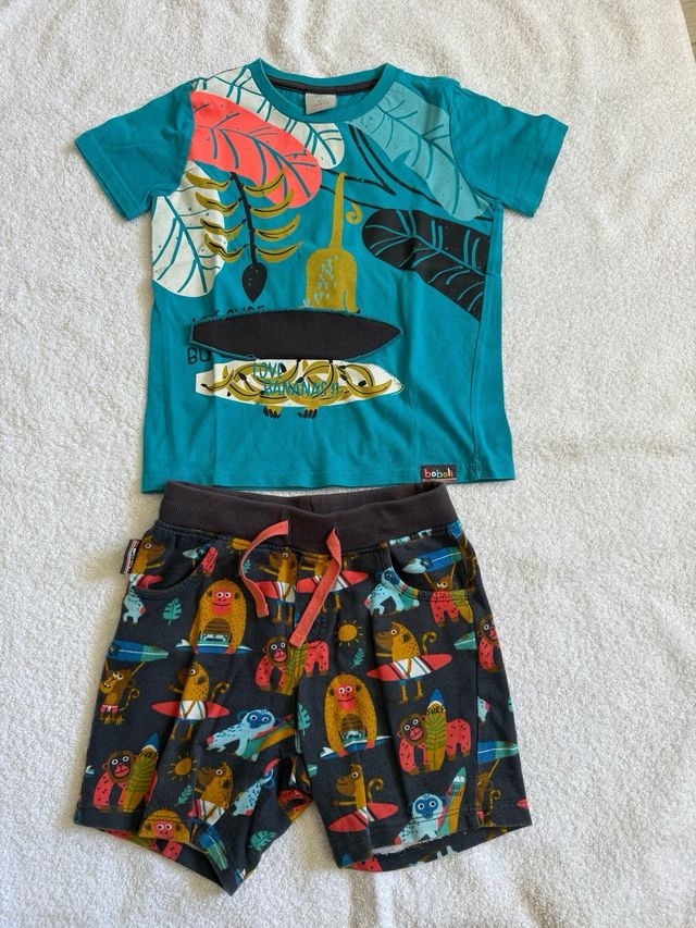 Conjunto Boboli niño camiseta y pantalón