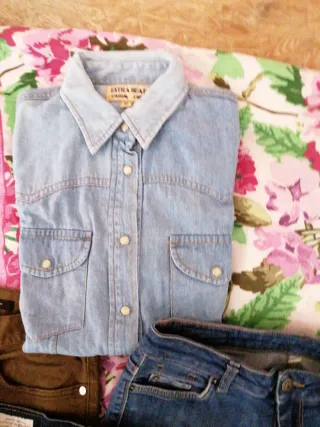 Lotto pantaloni jeans e camicia un pantalone Levi'