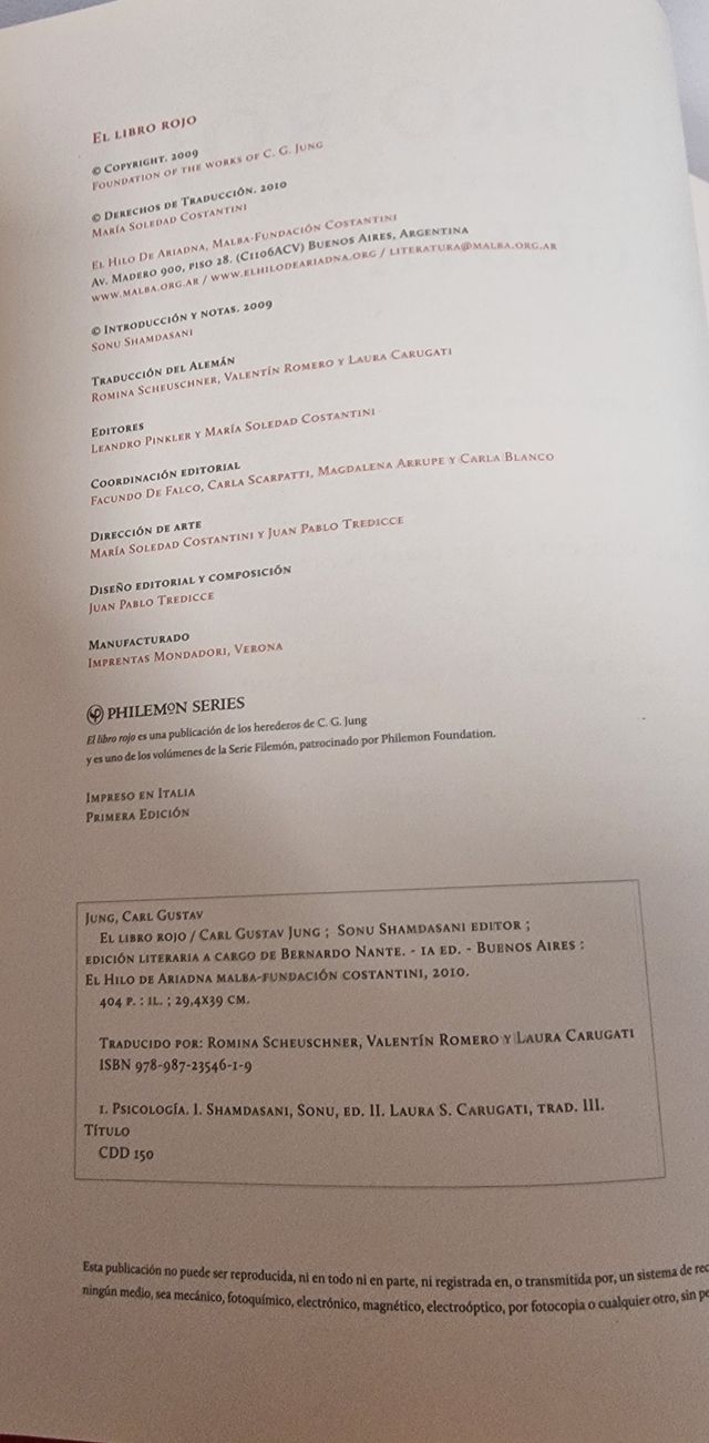 El Libro Rojo de Jung.