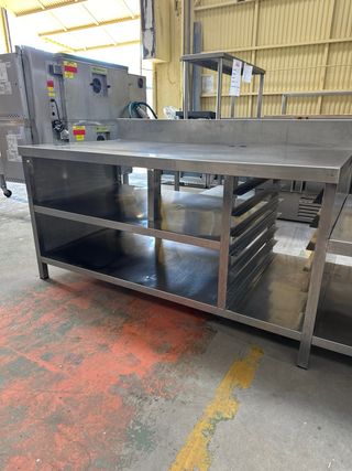 MESA TRABAJO APOYO INOX OCASION !!!!