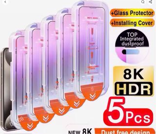 iPhone 16 Pro - 5 Protectores Pantalla y Carcasa