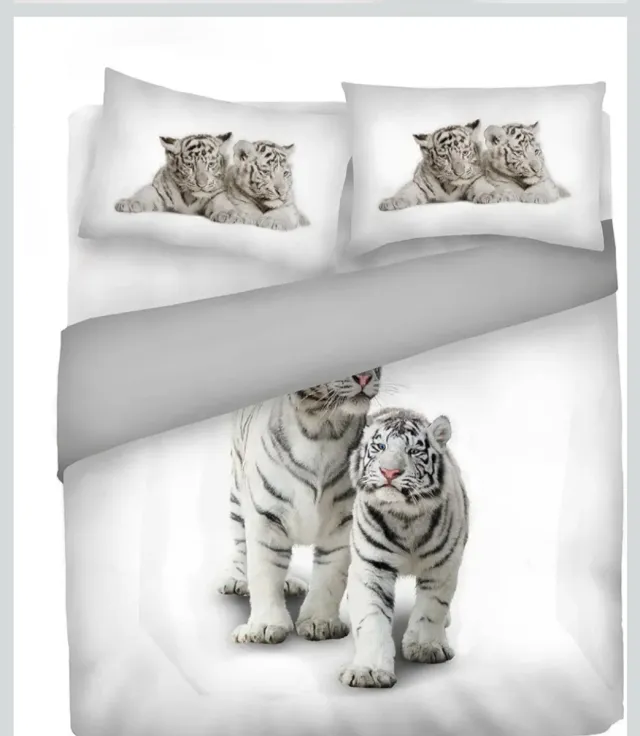 Funda Nórdica Tigres Blancos 200x250cm
