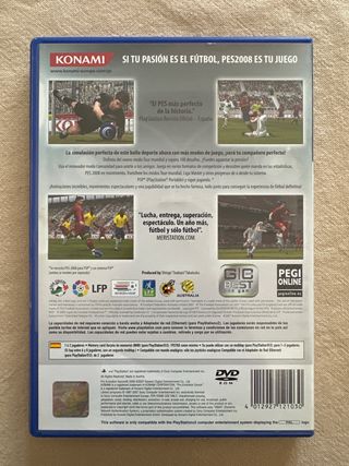 PES 2008 Pro Evolution Soccer PS2 (PAL)