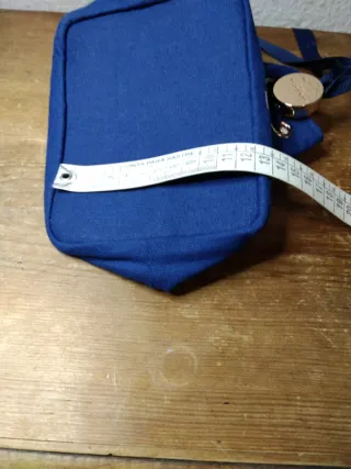 Bolsita Giorgio Armani Azul y Dorada