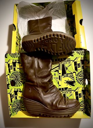 Botas Fly London Cuña Marrón Talla 38