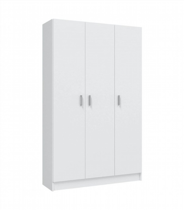 Armario Multiusos Escobero 3 Puertas. Blanco